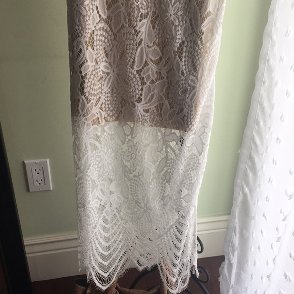 Few Moda crochet scalloped Lace dress - Picture 4 of 8